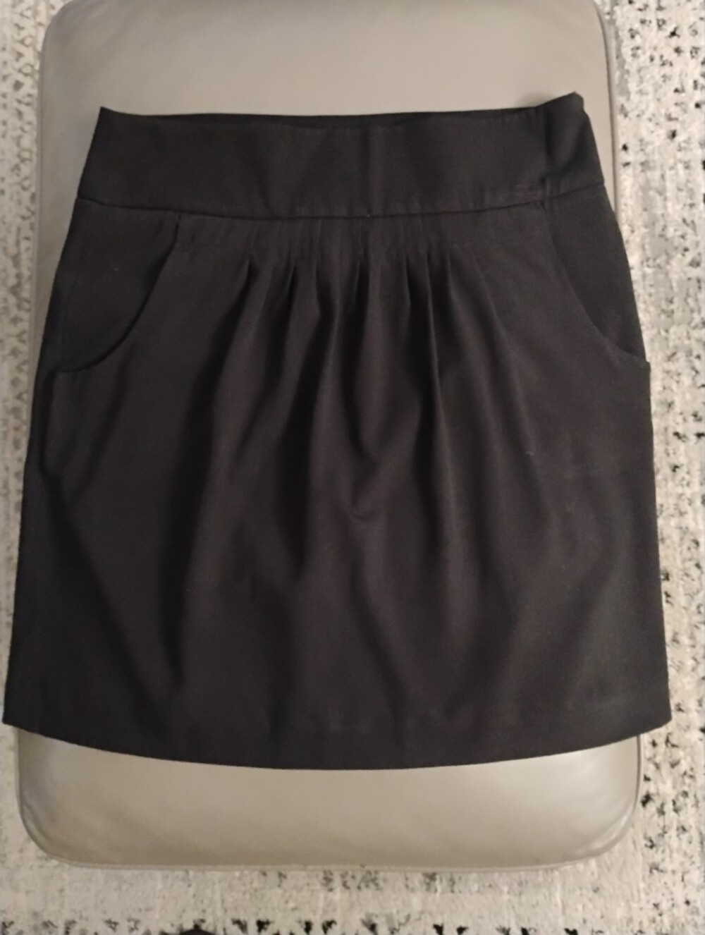 Worthington Black Pleated Mini Skirt Sz 10